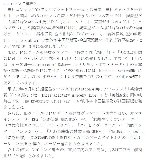 日本ファルコム Dl販売は２５ です 海外比率は３０ です ゲームわだい