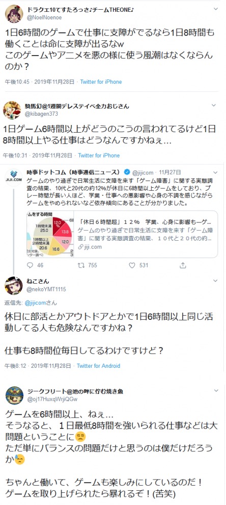 正論 ニート 1日6時間ゲームしてるのがゲーム依存なら1日8時間以上仕事しているのは仕事依存かよw ゲームわだい